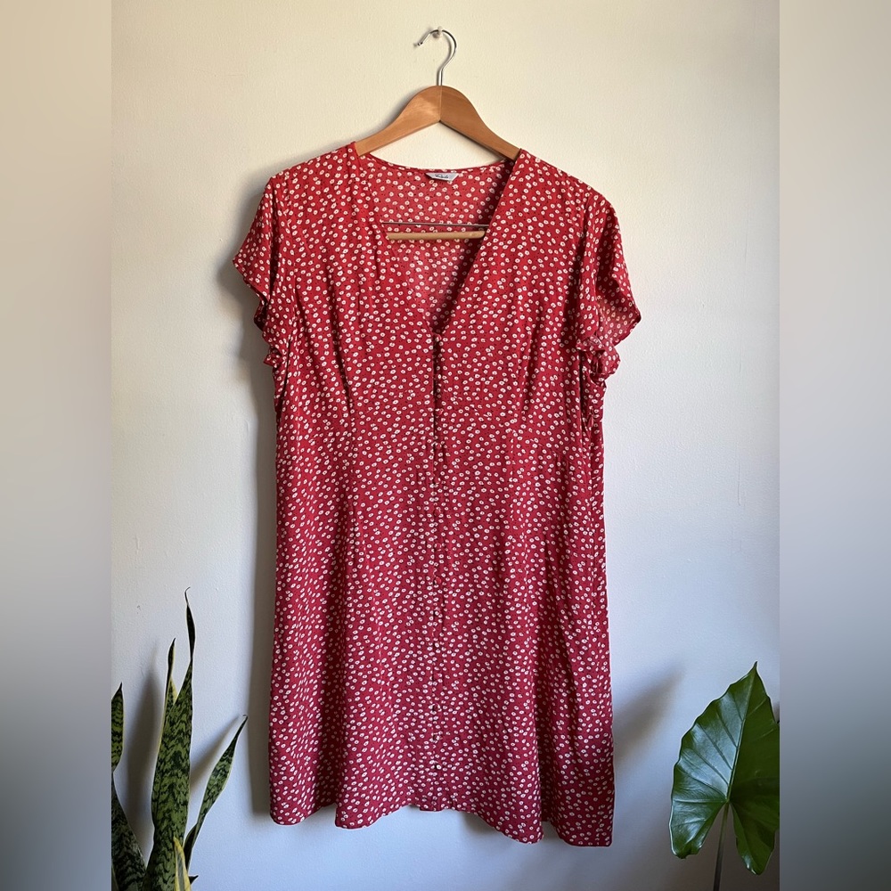 Rails Helena Dress Carmine Daisies, XL